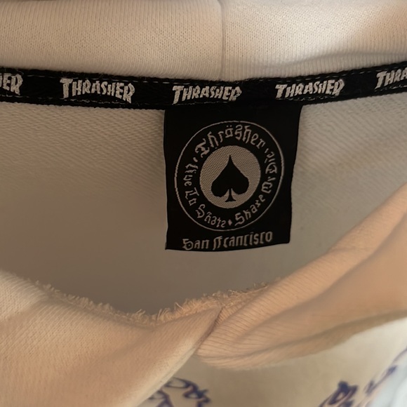 Thrasher white hoodie size S - Picture 2 of 4